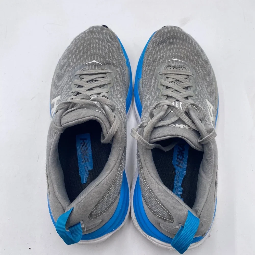 Hoka Gaviota 5 Running Shoes Mens 8.5 D Grey Blue Stability Sneaker 1127929 LDVB